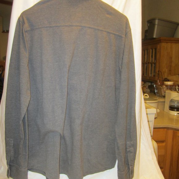 GAP PULLOVER HENLY SHIRT, GRAY, XL MENS, VERY SOFT & STRETCHY - Picture 3 of 5